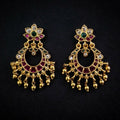 Antique Gold Plated Chandbali Earrings
