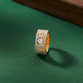 American Diamond 2-Tone Band Ring