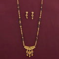 Antique Classic Matte Gold Plated Mangalsutra Set
